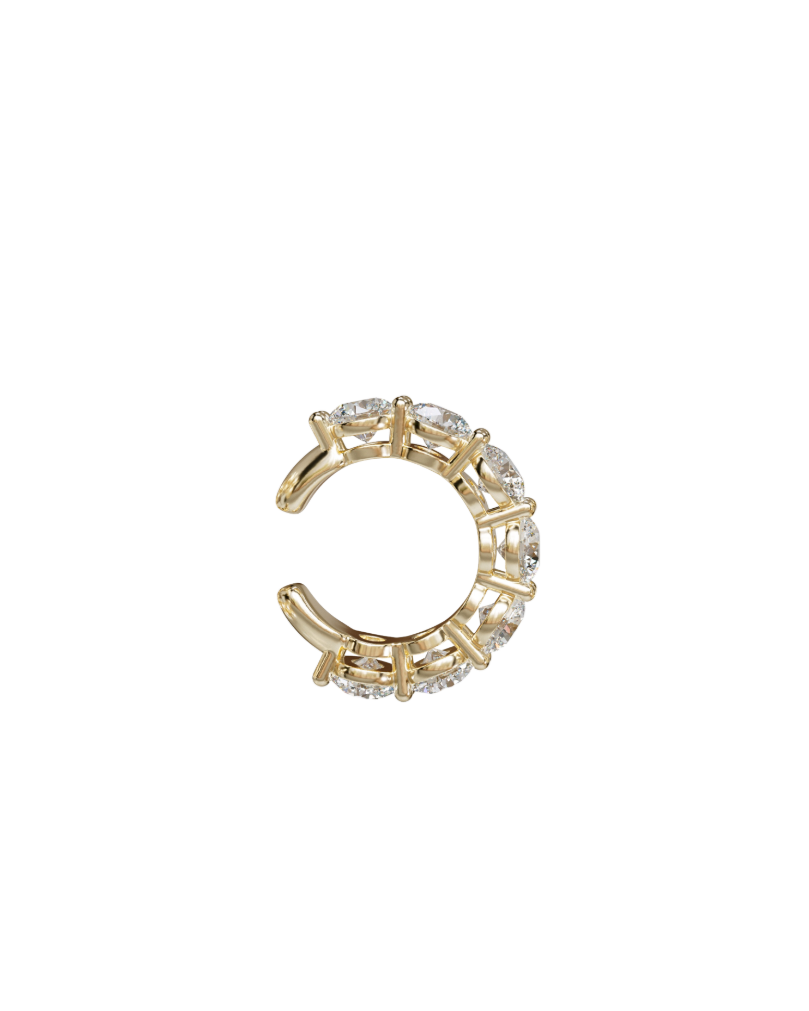Stone Cuff Earring
